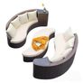 Rattan garden furniture sofa bed table and chairs Image 2