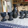 1970s Erin Stone ewer and 4 goblets Image 3
