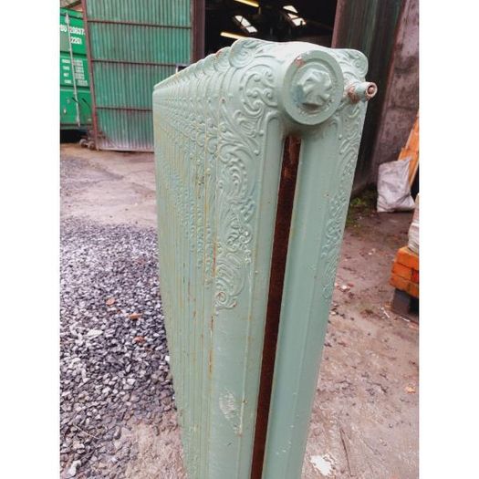 Cast Iron Radiator Large Green Ornate- KAS479
