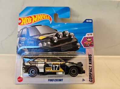 Ford Escort Rally Black Hot Wheels Hotwheels