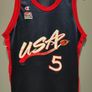 Grant Hill USA Atlanta 1996 Original Champion NBA Basketball Jersey Shirt Size 44 L Image 3