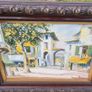 Large vintage painting in an old frame Image 4
