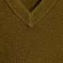 Zara Olive Green Oversized  V Neck Jumper  Size Large Image 10