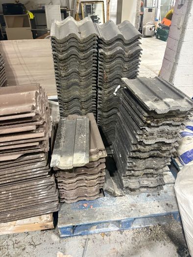 Salvaged roof tiles