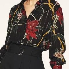 Ba&sh Petunia Floral Shirt