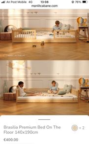 Montessori Floor Bed and mattress