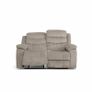 2 Seater Fabric Recliner Sofa, Brown Image 4