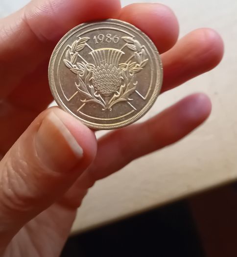 Commonwealth Games Scotland 2 pound coin 1986