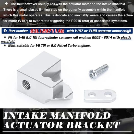 Intake Manifold P2015 Repair Bracket Holder Stand 03L129711AG For VW Audi Skoda Seat 2.0 TDI CR Accessories New