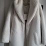 Diane Von Furstenberg White Faux Fur Coat - Sz 12-16UK - Rrp 690 - BNWT Image 10