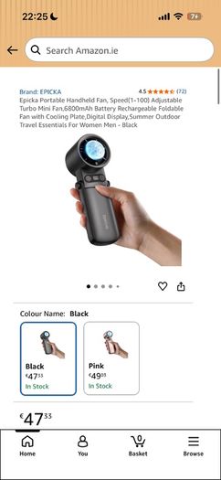 Premium Epicka Foldable Handheld Fan