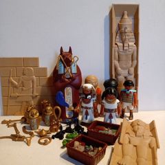 Playmobil Egyptian Pyramid 4240 Figures and Accessories Only 2008