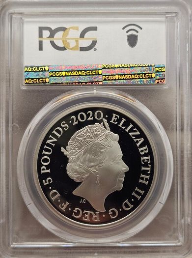 Great Britain 2020 Silver Proof 5 PCGS PR69DCAM Remembrance Day Lest We Forget