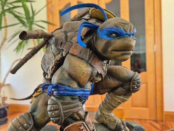 Tmnt Ninja Turtle Leonardo Custom Printed And Painted