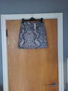 River Island Animal Print  Mini Skirt.  S.10    B.N.W.T