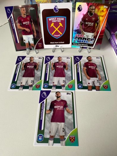 2025/2026 Topps Chrome and premiere league topps cards