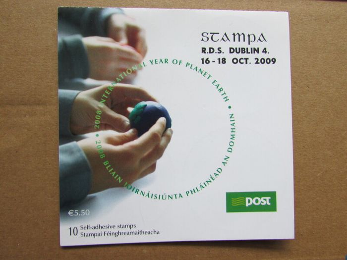Ireland 2008.Year of the Planet Earth.Stampa Oct 2009 Overprint.Complete Booklet.