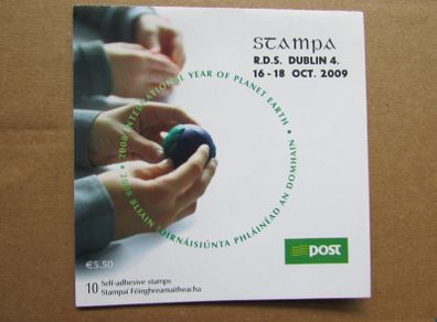 Ireland 2008.Year of the Planet Earth.Stampa Oct 2009 Overprint.Complete Booklet.