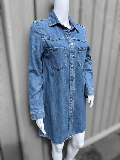 Pre Owned Primark Classic Blue Denim Shirt Dress