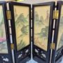 Vintage Chinese Miniature Folding Screen, Hand-Painted Image 6