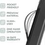 SleekStrip SleekGrip-Essential Ultra Thin Phone Grip Stand,Slim Metal Finger Loop Ring Hand Holder Strap Cell Phone Grips for iPhone 16 Pro Max,17 Air,Android,Case Back - Black x Jet Black Image 2