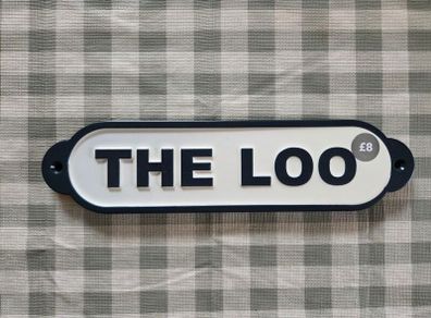 Enamel Toilet Sign