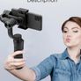 Original S5 3 Axis Gimbal Handheld Stabilizer For Video Record Vlog Live For Mobile Smartphone Action Camera Gopro Image 2