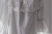 Kasper off the shoulder white cotton blouse size UK18 EU46 Postage included