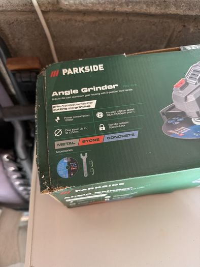 New parkside angle grinder
