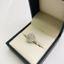 9ct White Gold Diamond Cluster Ring Image 3