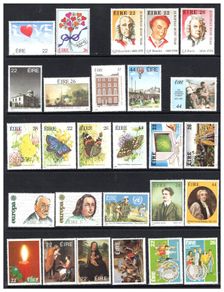 1985 Ireland Commemorative Stamps Issued in 1985. 27 Values. Ideal Birthday Gift.
