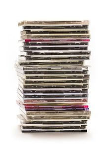 Stack of CDs for Sale