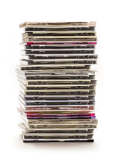 Stack of CDs for Sale