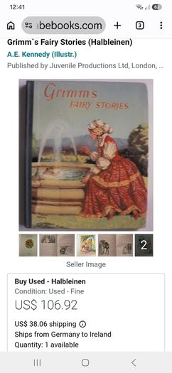 Very Rare 1950's Grimms Fairy Stories Juvenile Peoductions Ltd London