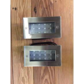 Lights  Recessed Floor  Stainless Steel  Set of 2  Style 2