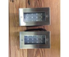 Lights  Recessed Floor  Stainless Steel  Set of 2  Style 2