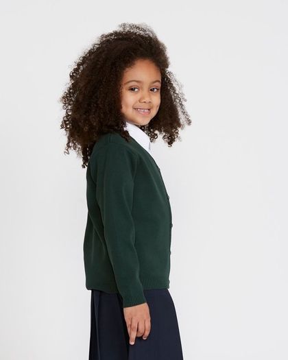 Brand New Green School Cardigan Age 8-9