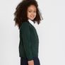 Brand New Green School Cardigan Age 8-9 Image 2