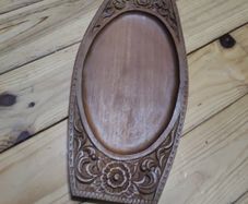 wooden hand crafted tray