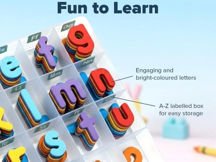 A Big Set of Magnetic Letters & Numbers for Kids, 3+