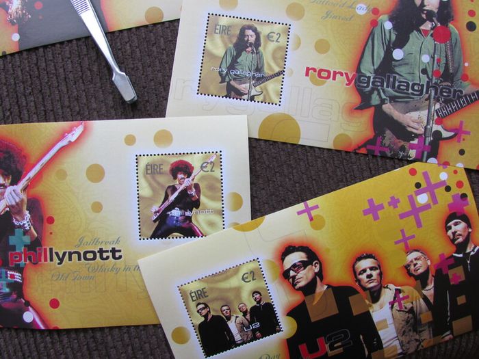 Irish Rock Legends.Set of Four Mini Sheets.2002.MNH.