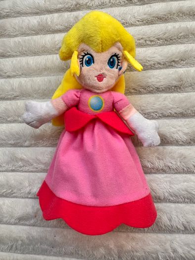 Nintendo Super Mario Princess Peach Plush approx. 20 cm. Used Please see photos