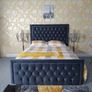 Ottoman Upholstered Bed, Double Bed with Hydraulic Lifting Bar, Height Adjustable Padded Headboard, Metal Slatted Frame, Youth Bed, Adult Bed Image 2