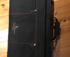Alto/soprano double saxophone case.