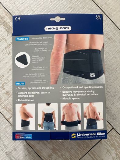 Neo G Back Brace with Power Straps