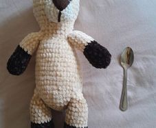 Handmade soft toy, bear