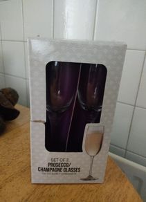 Set of two Prosecco/ Champagne Glasses
