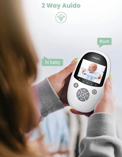 Baby Monitor Video with Camera 2.4 inch Digital Surveillance Camera with Sleep Mode Night Vision Temperature Sensor and 8 Lullabies VOX Mode (FREE POSTAGE)