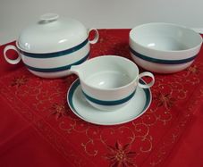 Bowls, gravy boat and plate by Rosenthal