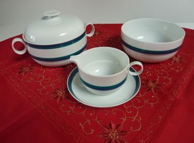 Bowls, gravy boat and plate by Rosenthal